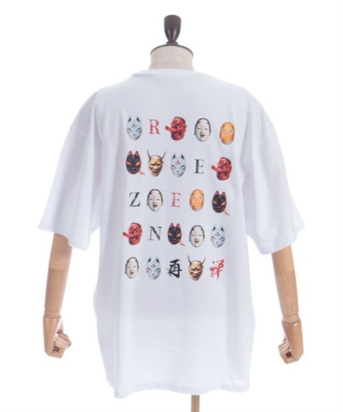 REZEN（リゼン） tシャツ 和面バックプリントTシャツ メンズ