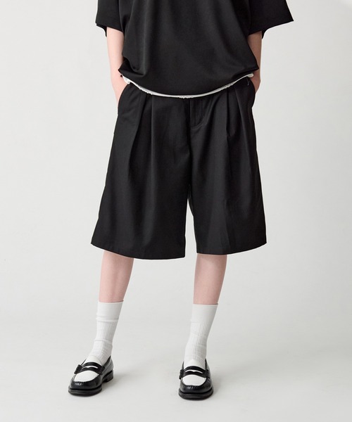 WETTEMPT スラックス 2TUCK WIDE HALF SLACKS / ツータック
