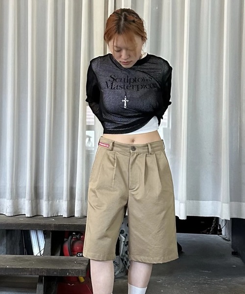 SCULPTOR トップス ベージュ M SCULPTOR（スカルプター）の「Masterpiece Sheer Top/マスターピース
