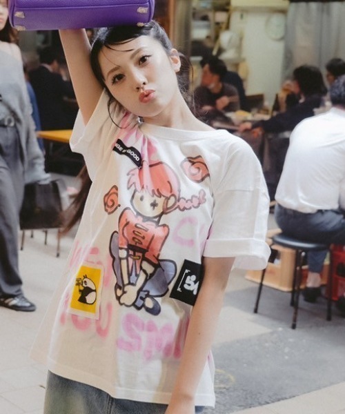 希少　guernikaゲルニカ　ペイントオーバーサイズTシャツ　大きいサイズ ROYAL FLASH tシャツ Guernika/ゲルニカ/SHINICHIROINUI×TEZUKA
