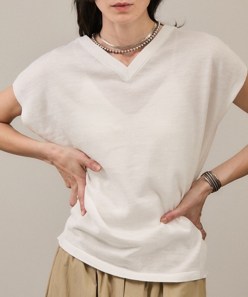 SALON adam et rope'（サロン アダム エ ロペ） カーディガン リネン