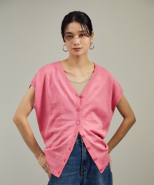 SALON adam et rope'（サロン アダム エ ロペ） カーディガン リネン