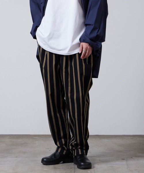 パンツ supernova Baggy utility trouser superNova.（スーパーノヴァ） パンツ Utility trouser-Tencel stripe