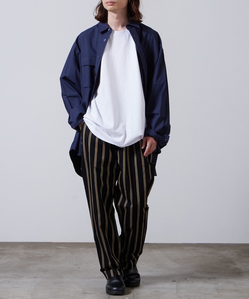 superNova.（スーパーノヴァ） パンツ Utility trouser-Tencel stripe