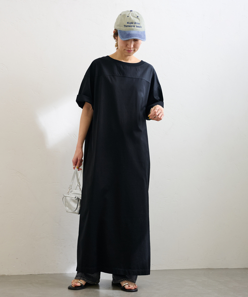 新品【補修箇所有】マカフィー コットンジャージー マキシワンピース 36 新品【補修箇所有】マカフィー コットンジャージー マキシ