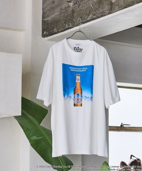 niko and…（ニコアンド） tシャツ 「COOR LIGHTS / MILLER LITE