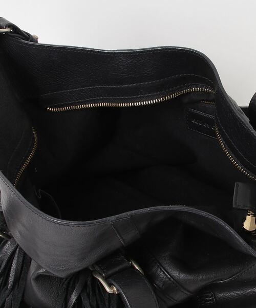 See By Chloé フリンジ付き ハンドバッグ SEE BY CHLOE 「SEE CHLOE」 フリンジ2WAYバッグ - ブラック