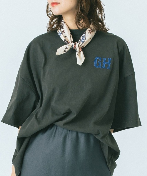 ROSE BUD（ローズバッド） tシャツ (GENE HEAVENS)EMBROIDERY BIG TEE