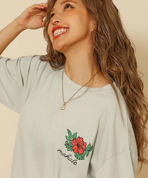 anap mimpi（アナップミンピ） tシャツ ハワイアン プリント オーバー