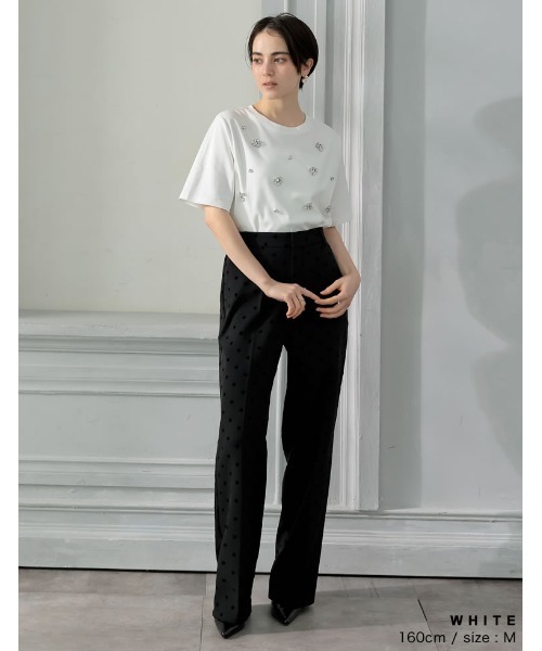「MEISM」 半袖カットソー LARGE ホワイト レディース