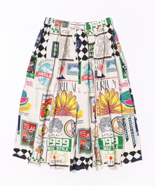 ScoLar スカート　Mサイズ新品 ScoLar スカート ScoLar/スカラー 総柄綿ツイルSK : ZOZOTOWN