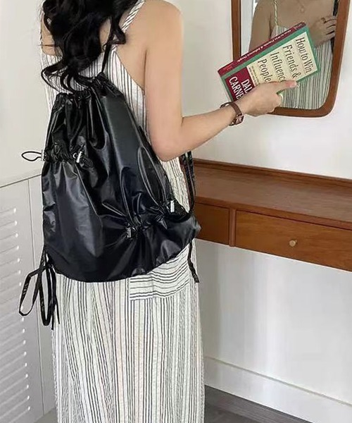 SEN TOKYO デイバック リュック 巾着プリーツバックパック