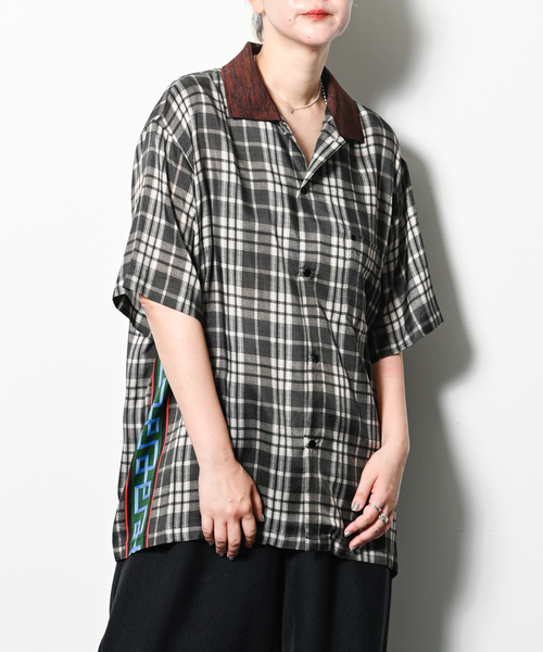 ブラウス シャツ TOGA TOO Inner print S/S shirt TZ252-FJ954：シャツ レディース