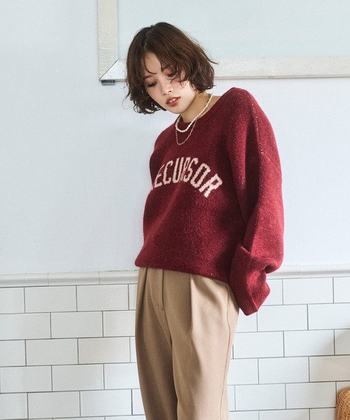 BAYFLOW（ベイフロー） パンツ ウエストリボンタックパンツ レディース