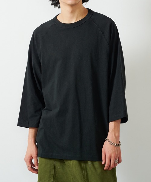 CROSS & STITCH tシャツ 「Cross＆Stitch」オープンエンド リラックス