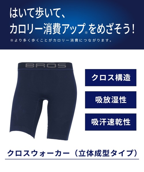 【新品未使用】BROS クロスウォーカー LLサイズ アンダーウェア三着 BROS ボクサーパンツ 「CROSSWALKER」 インナー スパッツ ロング丈