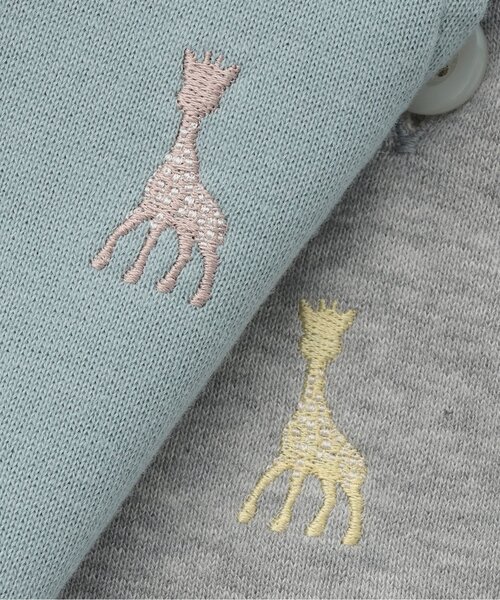 SOPHIE LA GIRAFE（キリンのソフィー） ベビー ミニ裏毛サロペット 