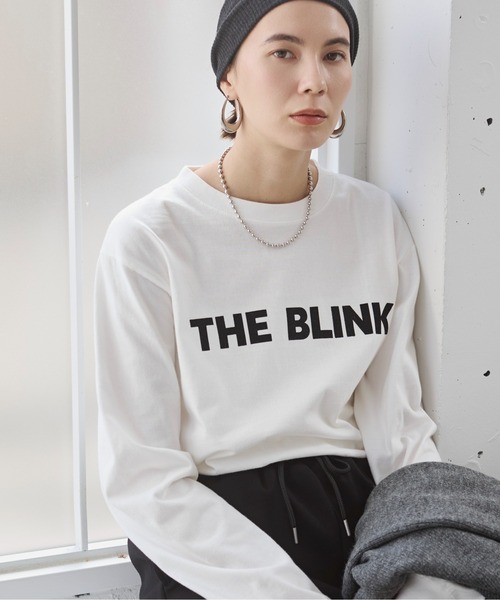 ANGIE tシャツ フロッキープリントロゴロンT レディース : ZOZOTOWN