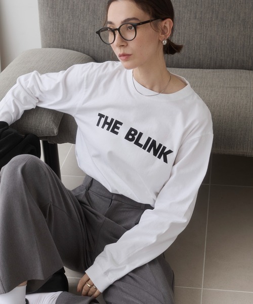 ANGIE tシャツ フロッキー ロゴ プリント ロンT レディース : ZOZOTOWN