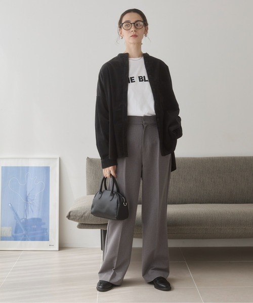 ANGIE tシャツ フロッキー ロゴ プリント ロンT レディース : ZOZOTOWN