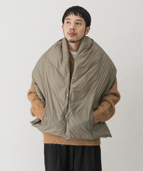 TAION EXTRA ECOPEL エコファー＋ダウン リバーシブルマフラー UNISEX】エコファー×ダウン リバーシブルマフラー（EX-RMF01A-ECO