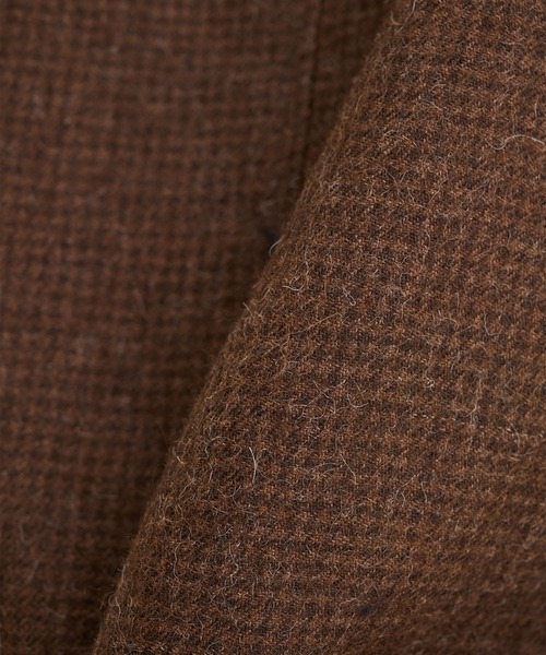 ブルゾン アウター 「ATON / エイトン」ALPACA HOUND TOOTH HARRINGTON JACKET メンズの画像