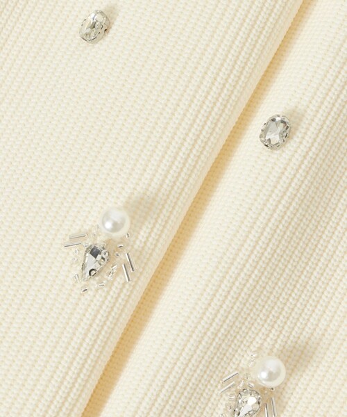 「LOULOU WILLOUGHBY」 ノースリーブワンピース 2 オフホワイト レディース_画像3