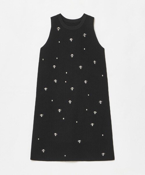 「LOULOU WILLOUGHBY」 ノースリーブワンピース 2 オフホワイト レディース_画像8