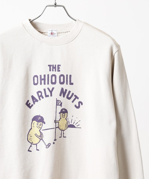 人気色☆GOODMANプリントスウェット HOUSTON woman / ヒューストン ウーマン 2029W PIGMENT PRINT SWEAT