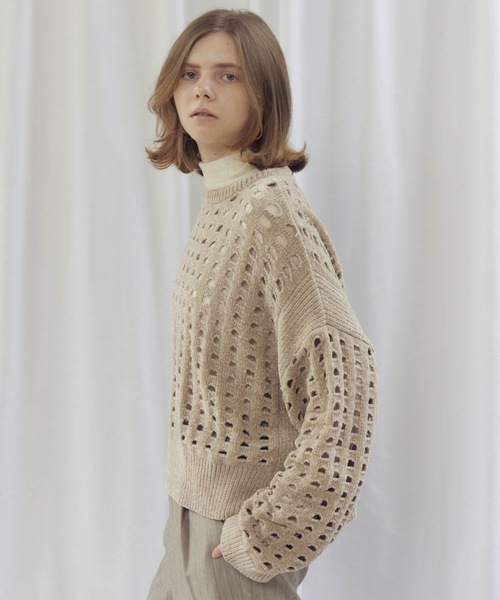 CIEL'AIR（シエルエアー） ニット セーター MORE MESH KNIT(モール