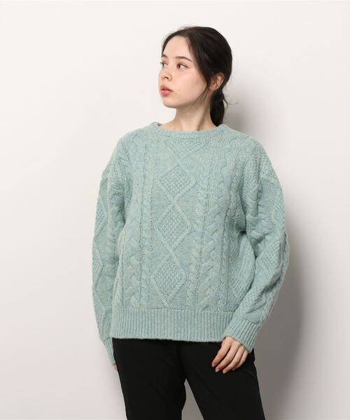 「BEAMS BOY」 長袖ニット ONE SIZE ホワイト レディース_画像4