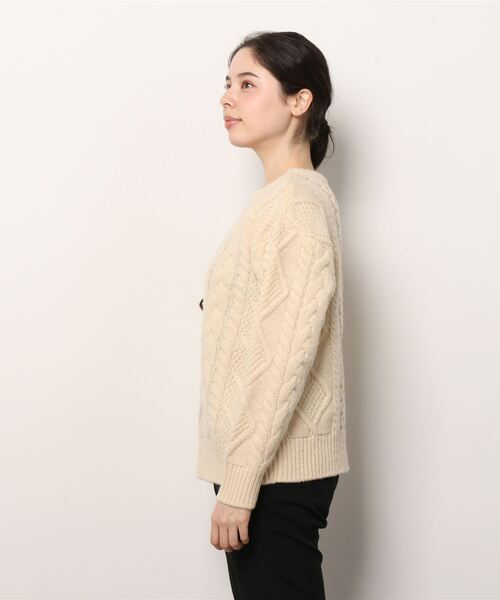 「BEAMS BOY」 長袖ニット ONE SIZE ホワイト レディース_画像5