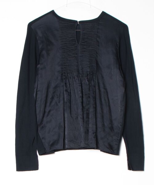 TOMORROWLAND（トゥモローランド） 長袖ブラウス S ネイビー