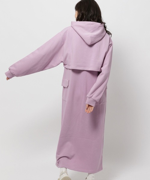 niko and…（ニコアンド） コンビワンピース FREE ラベンダー