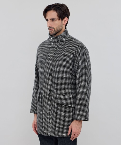 ブルゾン アウター 「HEAT TWEED」「Ettrick」ヒートツイードスタンドカラーブルゾン メンズの画像