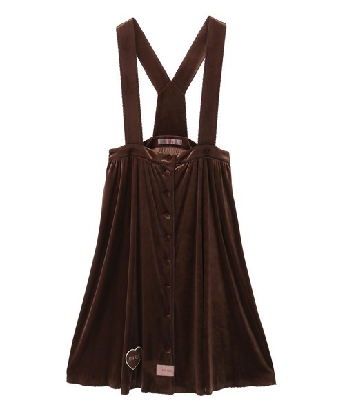 PINK HOUSE（ピンクハウス） スカート ベロア吊りスカート : ZOZOTOWN