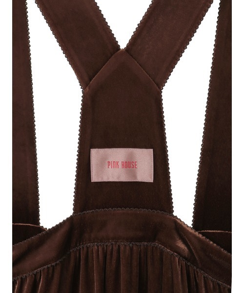 PINK HOUSE（ピンクハウス） スカート ベロア吊りスカート : ZOZOTOWN