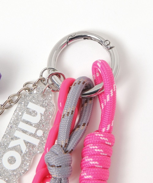 niko and…（ニコアンド） チャーム ダンベルロゴチャーム レディース