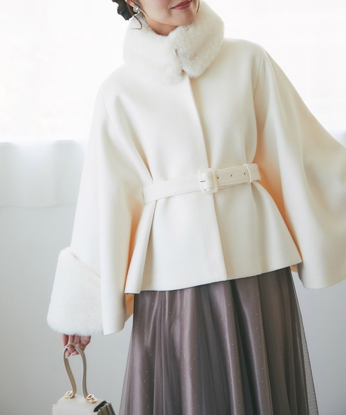 「tocco closet」 ポンチョ M ベージュ レディース_画像9