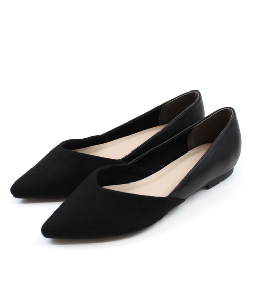 「VIVIAN」 フラットパンプス L ブラック レディース_画像2