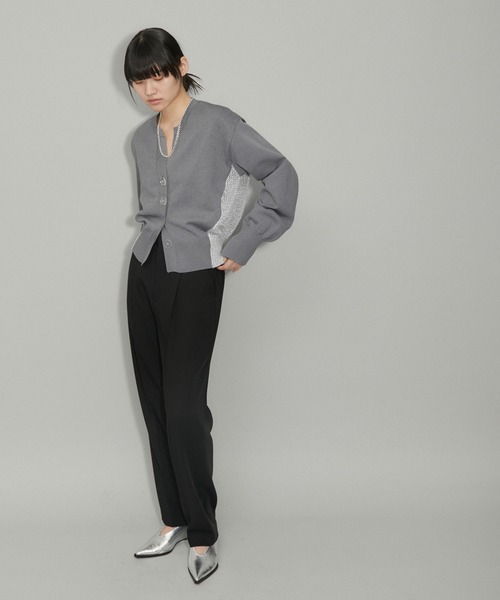 「ADAM ET ROPE'」 ニットカーディガン FREE ブラック系その他 レディース_画像5