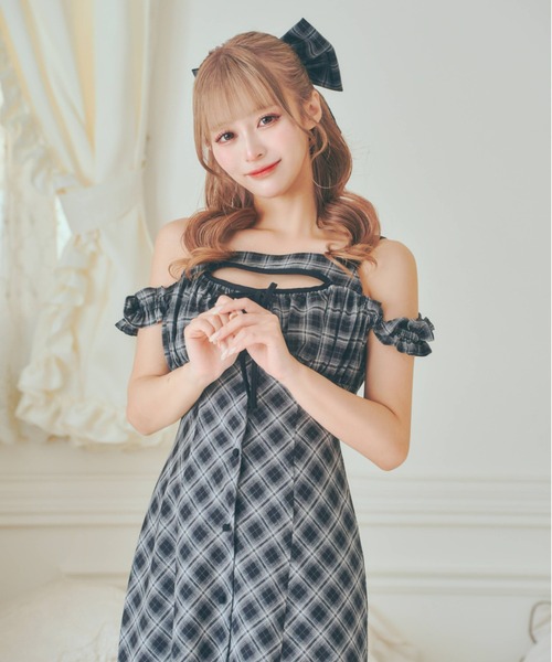 LAFARY（ラファリー） ワンピース チェックキャミロングワンピース
