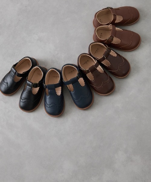 「riziere」 「KIDS」シューズ 15 ブラウン キッズ_画像2