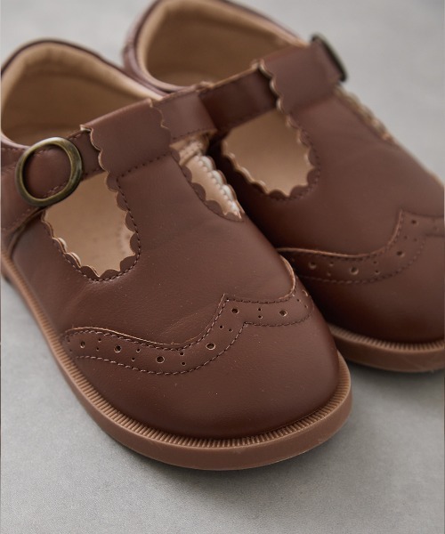 「riziere」 「KIDS」シューズ 15 ブラウン キッズ_画像4