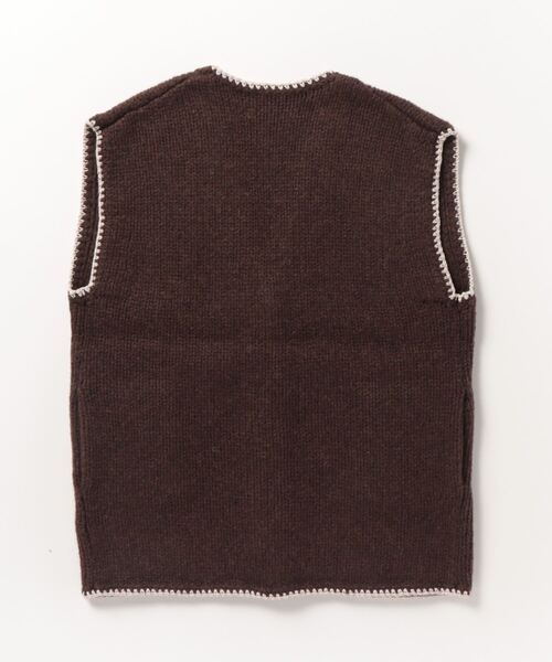「Steven Alan」 ニットベスト FREE ダークブラウン レディース_画像2