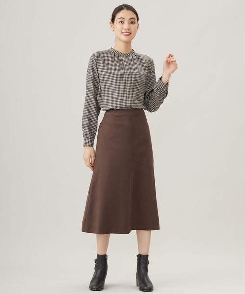 「J.PRESS」 長袖ブラウス T15 ネイビー レディース_画像8