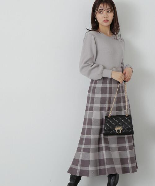 「PROPORTION BODY DRESSING」 ニットワンピース - グレー レディース_画像6