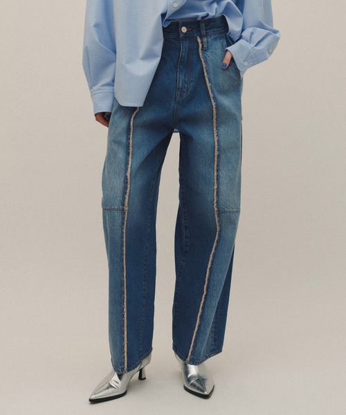 「ADAM ET ROPE'」 デニムパンツ 34 ブルー系その他6 レディース