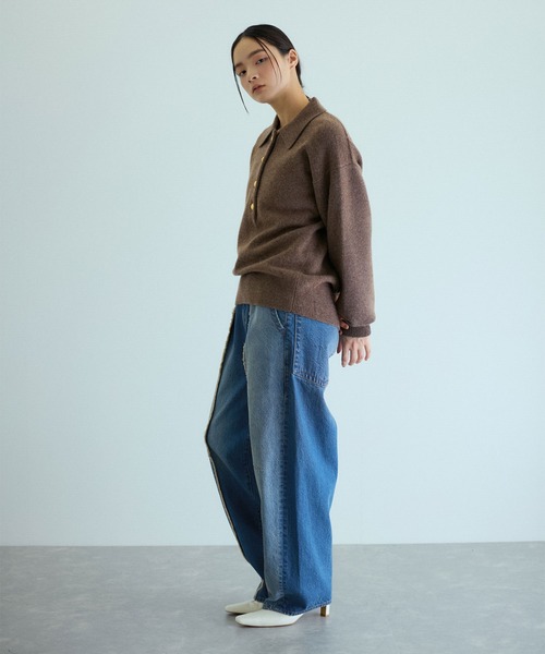 「ADAM ET ROPE'」 デニムパンツ 34 ブルー系その他6 レディース_3