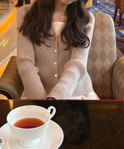 「Cherir Mignon」 コンビワンピース S グレー レディースの画像